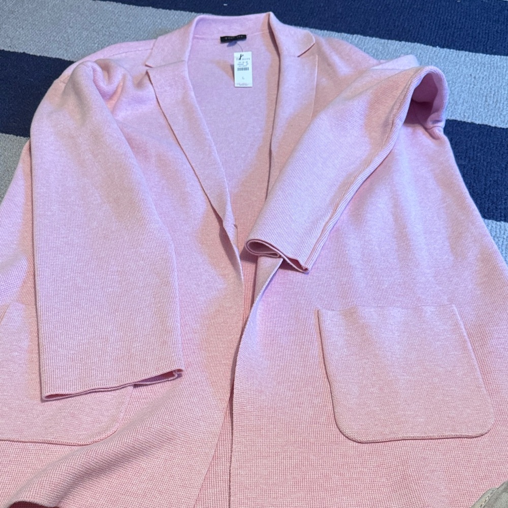 Talbots Soft Pink Knit Cardigan